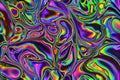 Heavy Metallic Swirls, Abstract Iridescent Texture Wall Art Print — grid