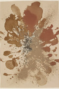 Gathering, Earth Tone Abstract Art Print | Monoprint Wall Art in Umber & Terracotta — grid