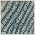 Leaf Venation Network Art Print, Botanical Macro Wall Art in Blue-Green & Pewter — grid