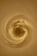 Orbital Gravity, Abstract Cosmic Art Print in Ochre & Sienna | Monoprint Wall Art — grid