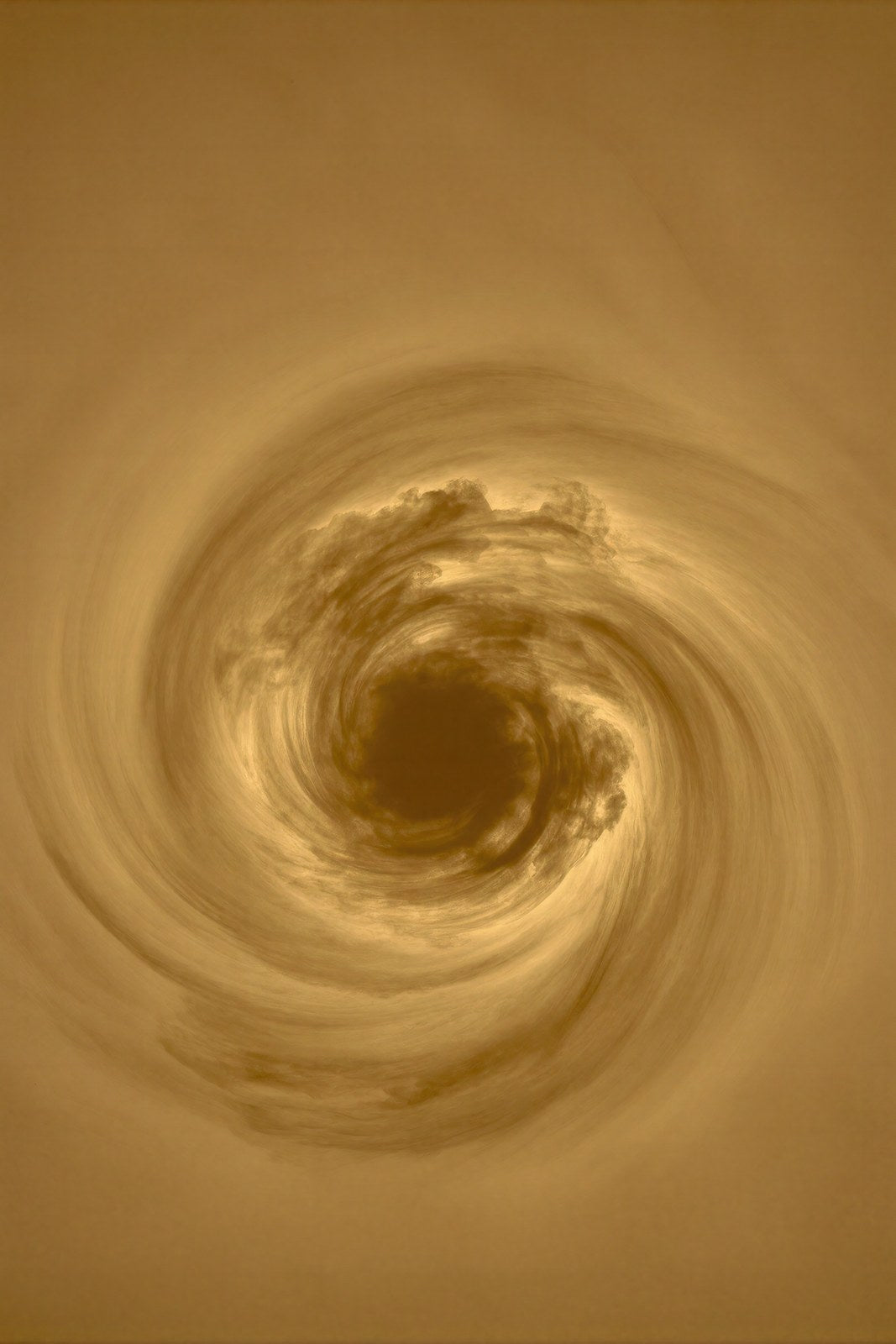 Orbital Gravity, Abstract Cosmic Art Print in Ochre & Sienna | Monoprint Wall Art — grid