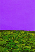 Amethyst Horizon, Risograph Art Print | Abstract Landscape Wall Art — grid