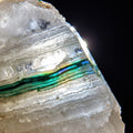 Selenite Crystal Art Print, Emerald Birefringence Mineral Wall Art, Polarized Macro Photography — grid