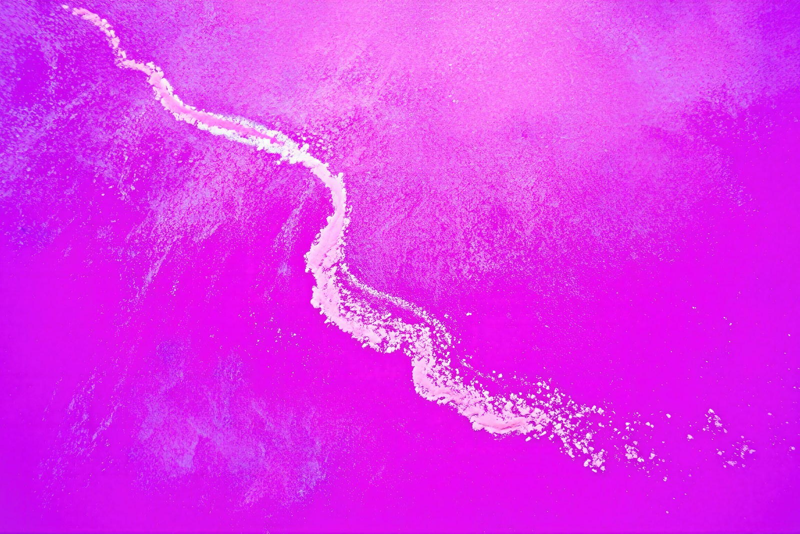 Wild Pink Expanse, Abstract Chalk Stroke Wall Art | Saturated Primary Color Print — grid