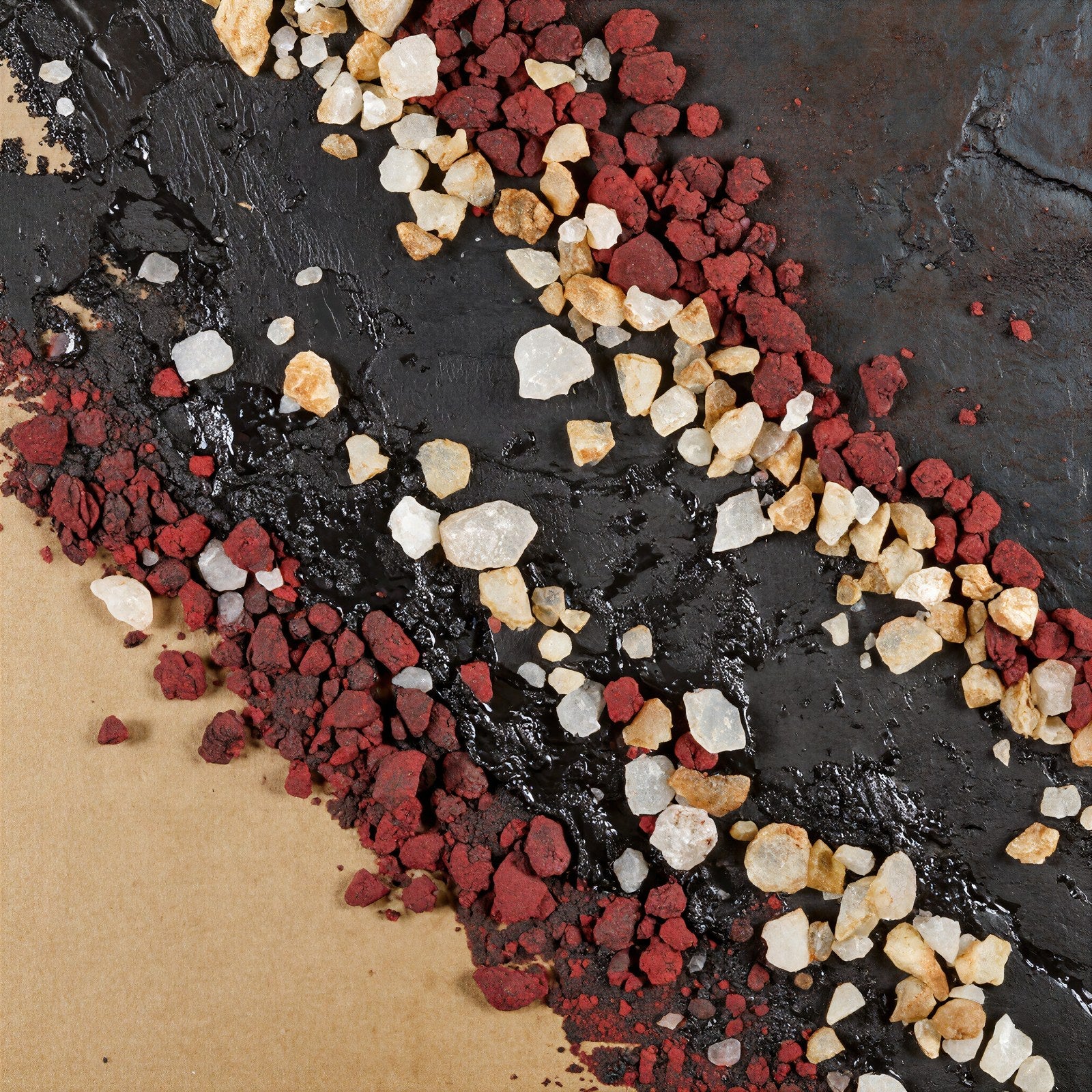 Salt and Iron · Abstract Art Print · Rust Oxide Textures · Industrial Wall Art · Dark Home Decor — grid