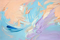 Ethereal Impasto Wall Art | Abstract Gestural Art Print | Pastel Peach Blue Lavender | Framing-Ready — grid