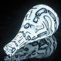 Klein Bottle Art Print, Mathematical Topology Wall Art, Monochromatic with Luminous Accent — grid