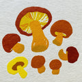 Earthstar Mushroom Art Print | Terracotta Botanical Wall Art — grid