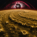 Outermost Edge, Deep Space Art Print | Crimson Nebula, Galactic Core Storm, Astrophotography Wall Art — grid