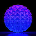 Voronoi Depths, Generative Abstract Art Print | Deep Violet to Cyan Wall Art | Cellular Architecture — grid