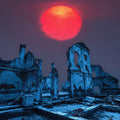 Architecture of the Absent God, Cyclopean Ruins Art Print | Dark Atmospheric Wall Art — grid