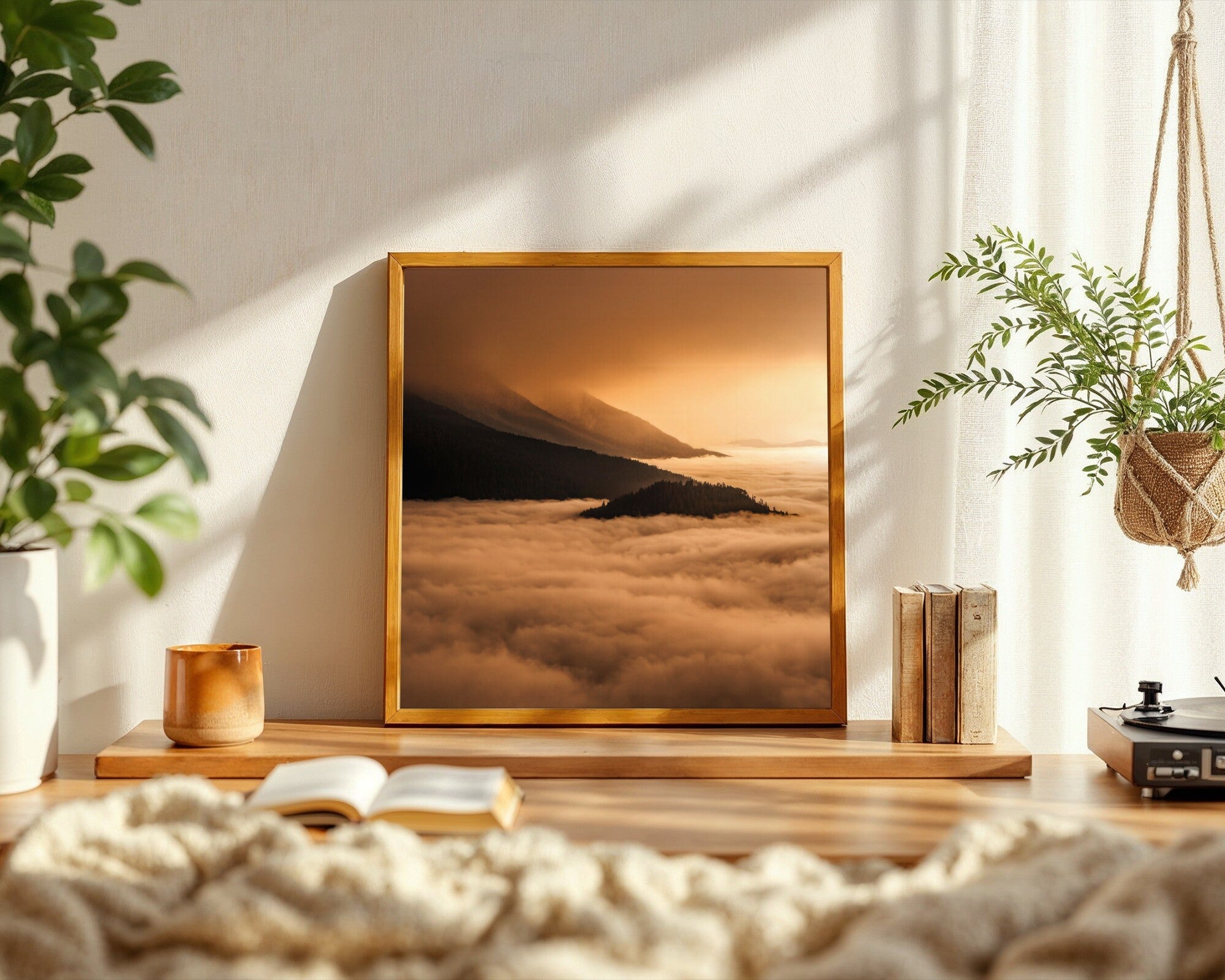 Above the Storm, Sea of Fog and Mountain Peaks Wall Art Print — room-s-clean