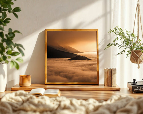 Above the Storm, Sea of Fog and Mountain Peaks Wall Art Print — room-s-clean