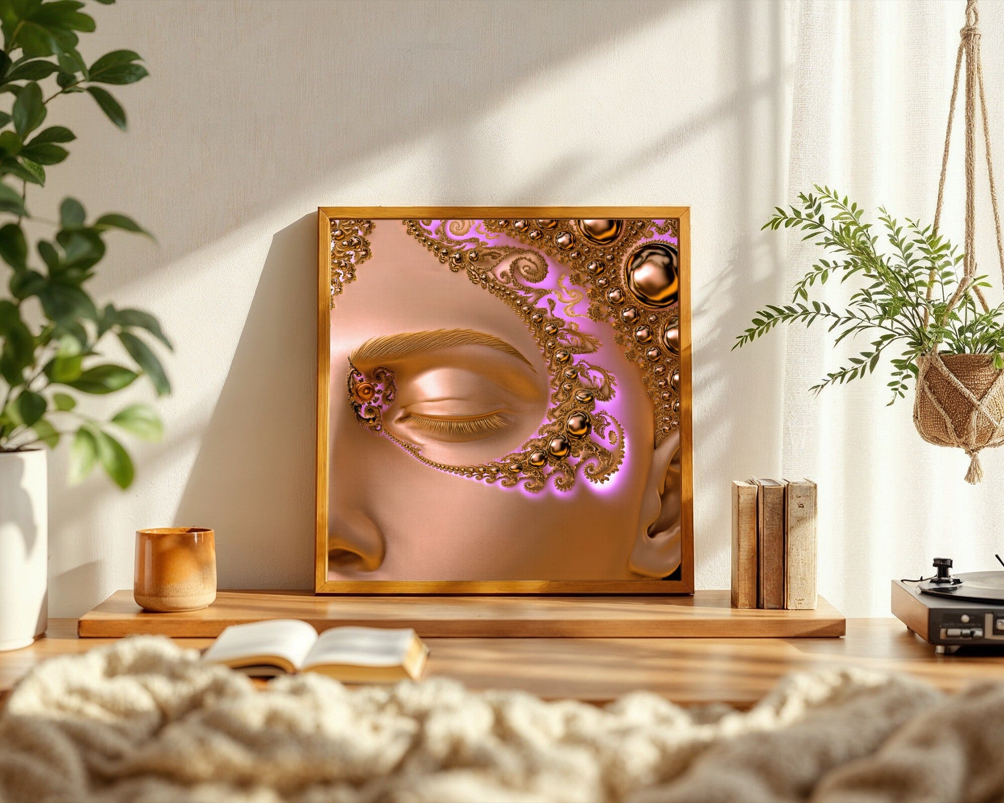 Phosphene Vision Art Print | Sacred Geometry Wall Art | Fractal Consciousness Visionary Art — room-s-clean